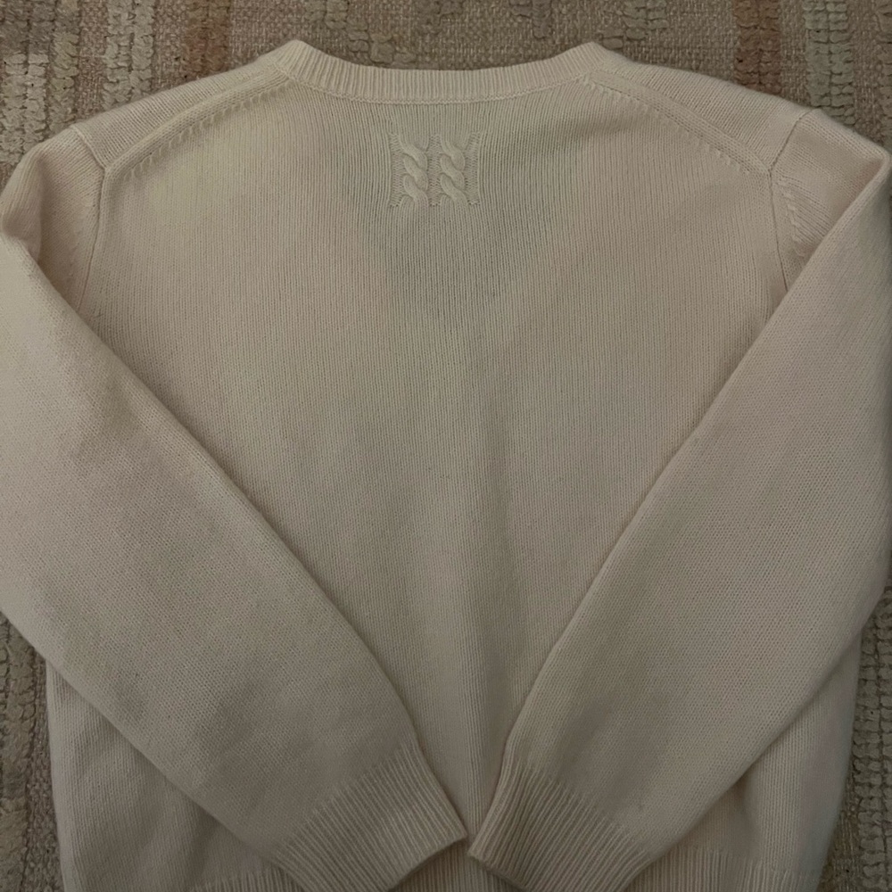 Nili Lotan Wool Fabienne Sweater Cream/White - Picture 9 of 9